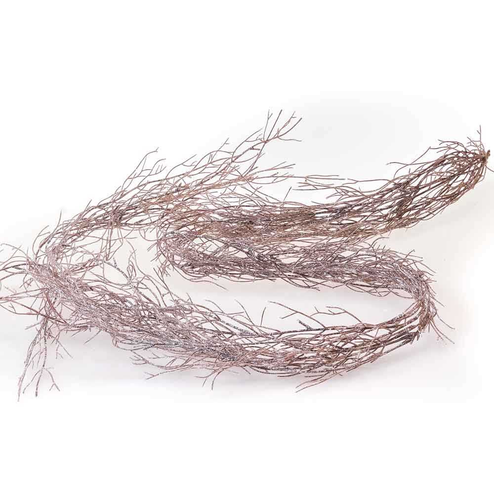 Twig L | kunst twig girlande l 142 cm braun beglittert Twig L | kunst twig girlande l 142 cm braun beglittert